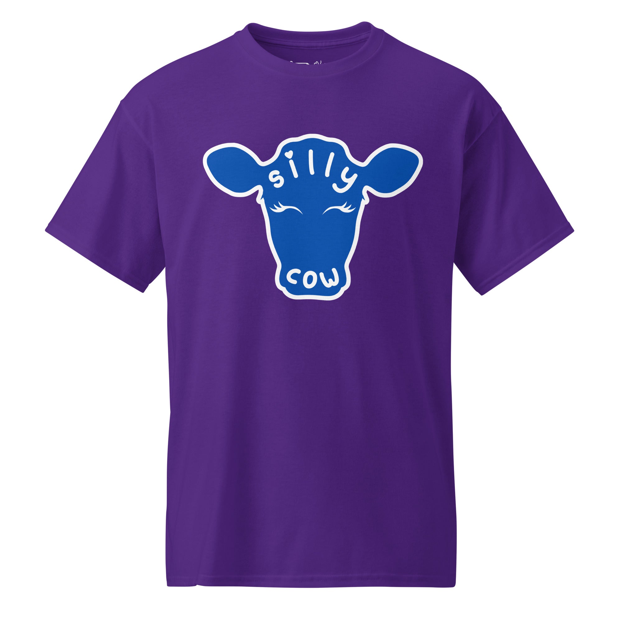 Unisex DryBlend® Classic Tee - 'Silly Cow' Purple T-Shirt