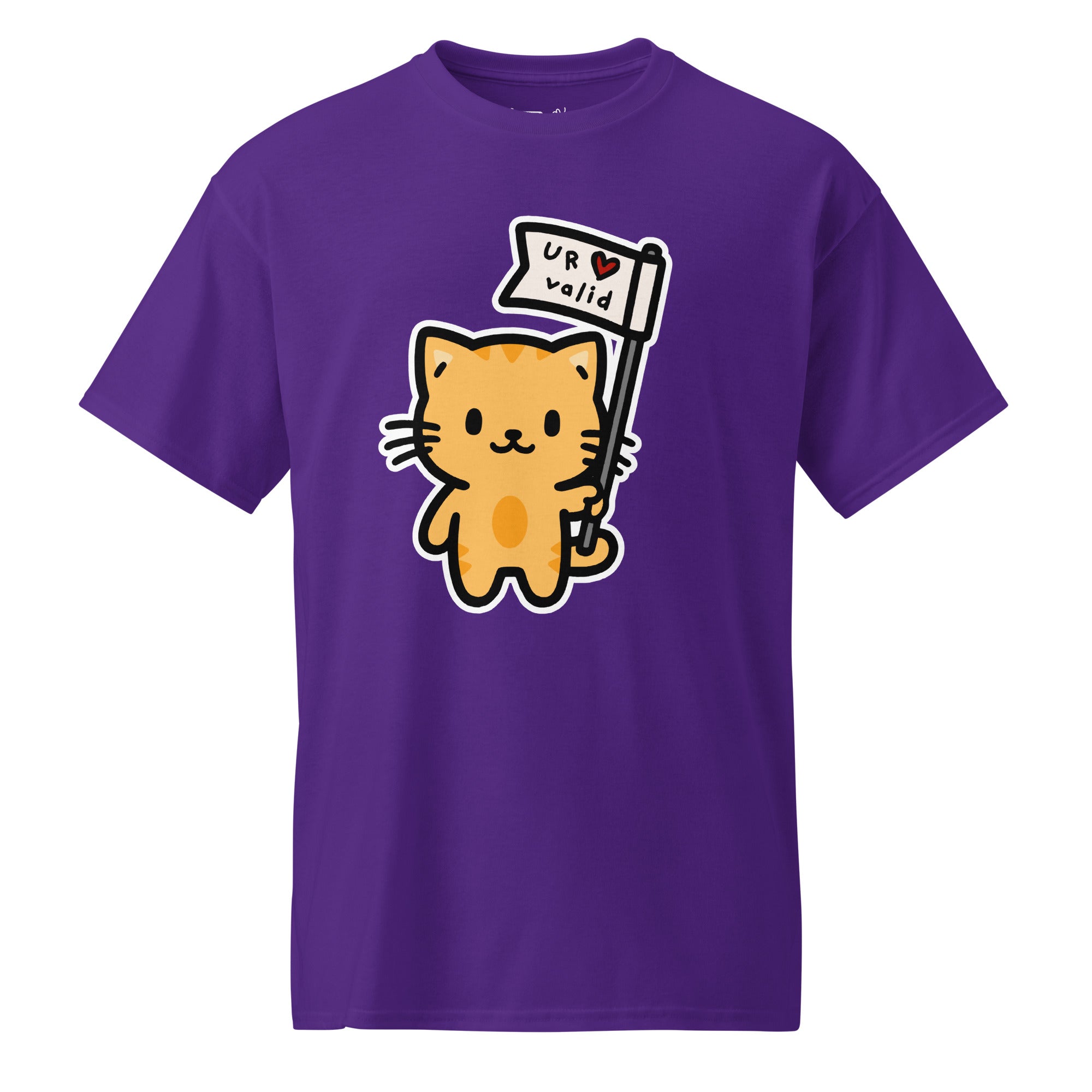 Unisex DryBlend® Classic Tee - 'U R Valid' Purple T-Shirt