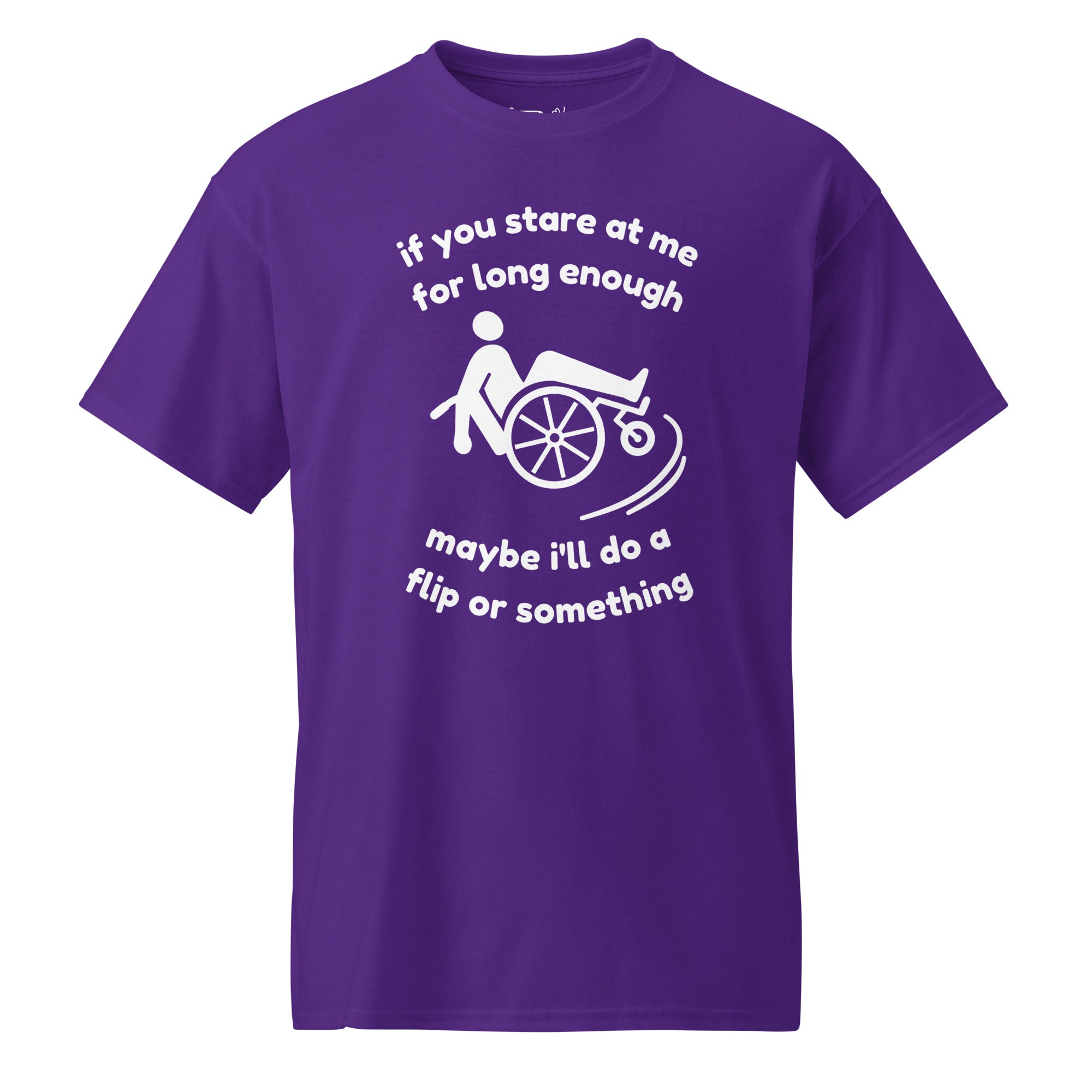 Unisex DryBlend® Classic Tee - 'Stare At Me' Purple T-Shirt