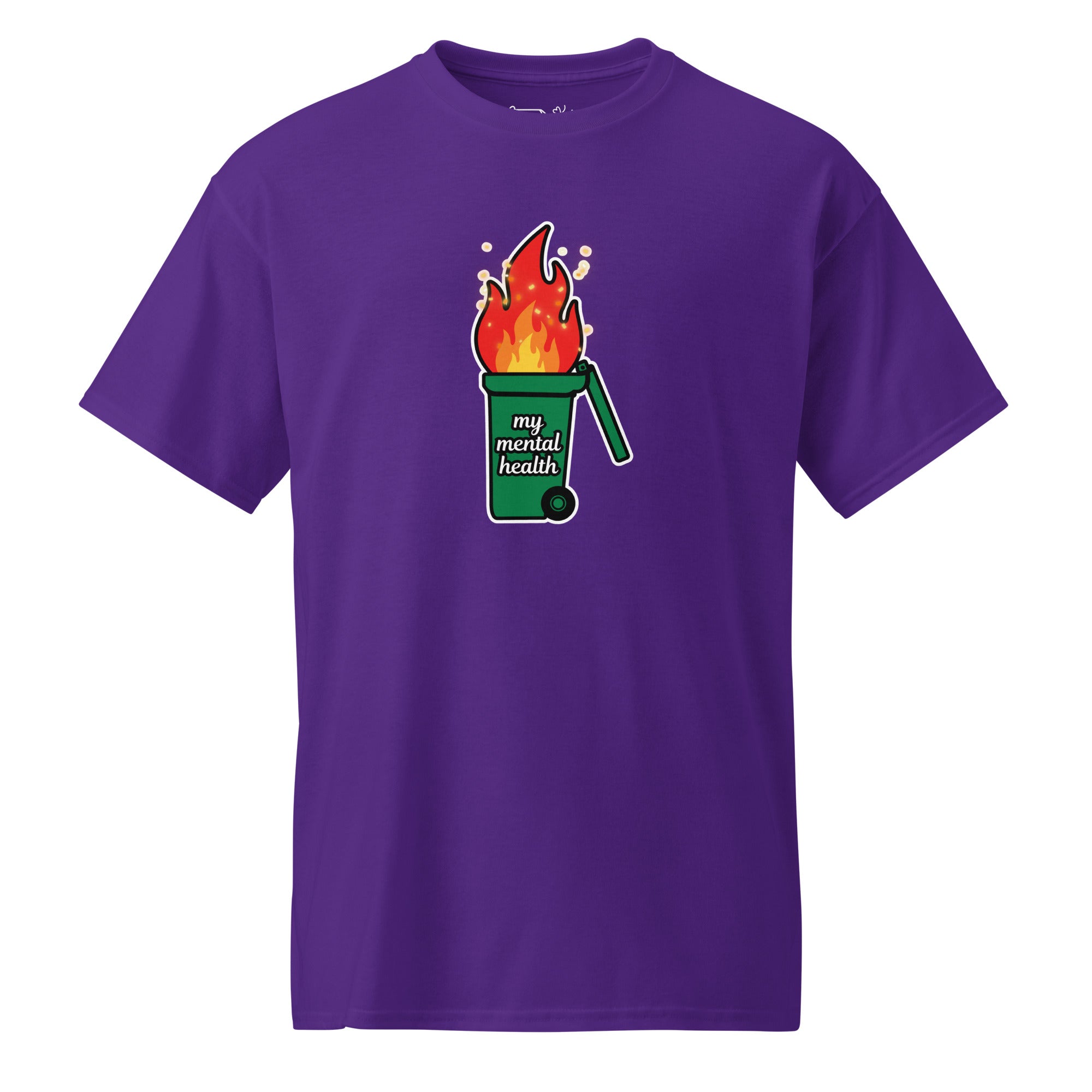 Unisex DryBlend® Classic Tee - 'Bin Fire' Purple T-Shirt
