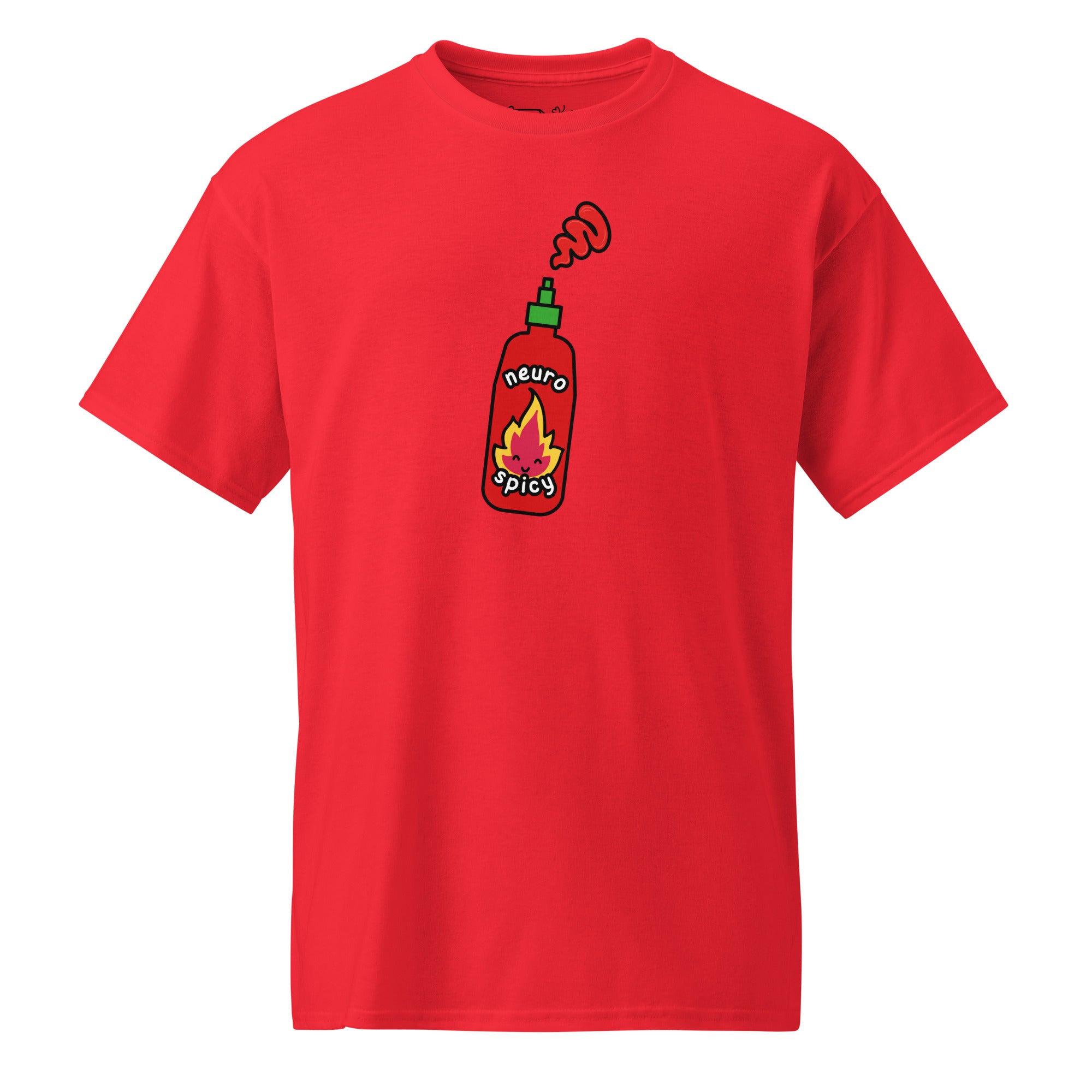 Unisex DryBlend® Classic Tee - 'Neuro Spicy' Red T-Shirt
