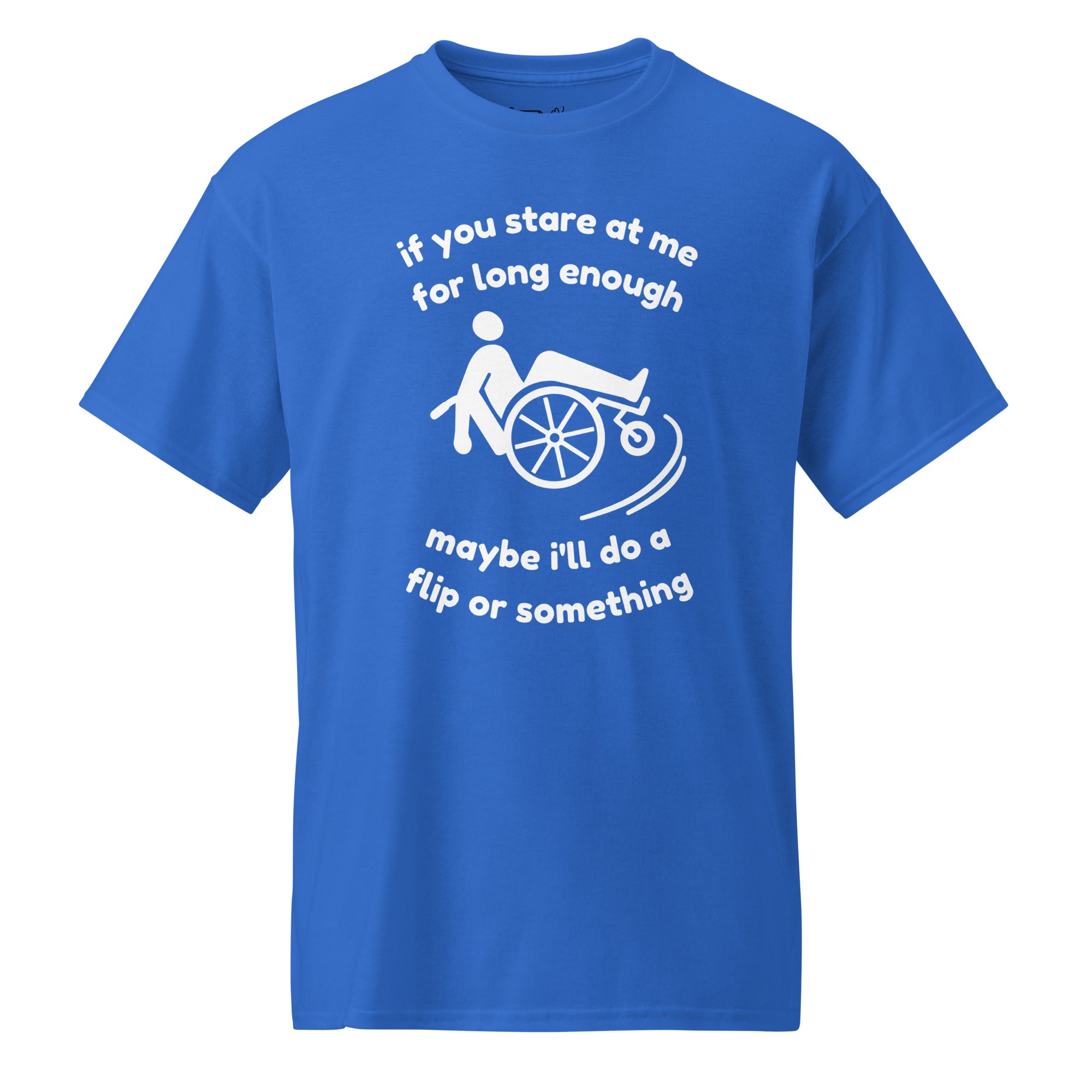 Unisex DryBlend® Classic Tee - 'Stare At Me' Royal T-Shirt
