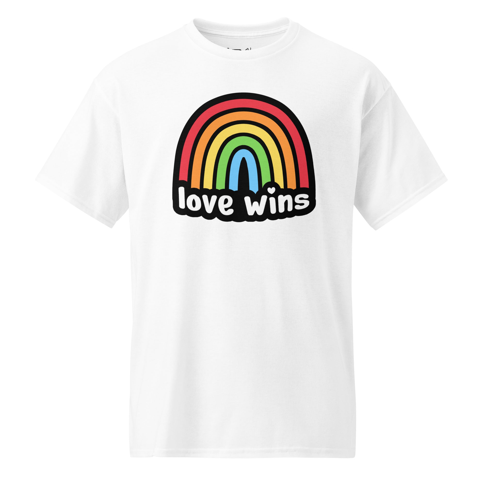 Unisex DryBlend® Classic Tee - 'Love Wins' White T-Shirt